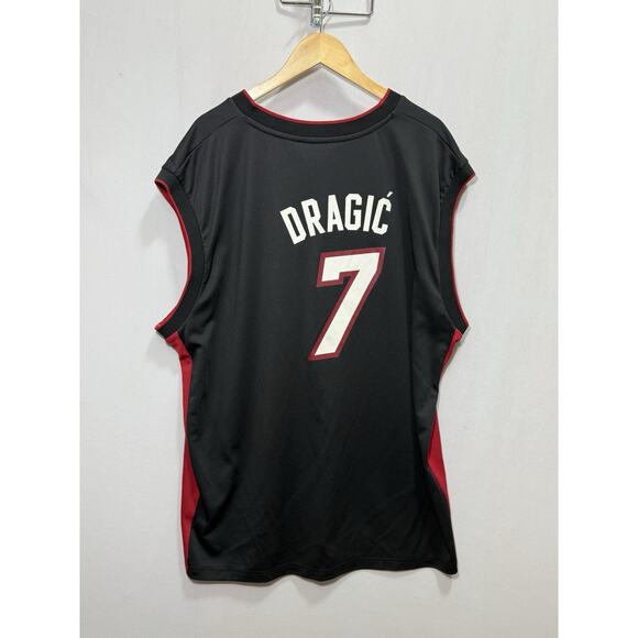 Adidas NBA Miami Heat Goran Dragic #7 Jersey Men’s XXL Black Red Basketball - Picture 2 of 13